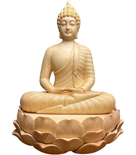 彫刻/オブジェクト 【修縁堂】極上彫 木彫り 仏像 地蔵菩薩座像 彫刻