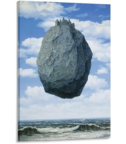 Amazon.co.jp: Rene Magritteルネ・マグリット画家作品「ピレネーの城