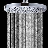 Joyoldelf オーバーヘッドシャワー　特大８インチ　スリム　 レインフォール　マッサージ　快適　一日の疲れを取る！　インテリア　高品質　通用型　交換用　クロームメッキ