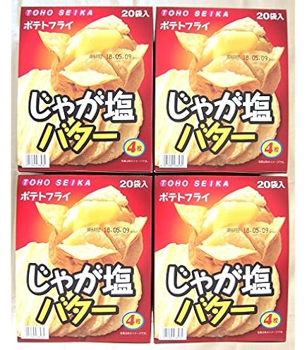 ポテトフライ じゃが塩バター味 4枚入り 15袋 Amazon.co.jp: 駄菓子 ポテトフライ シリーズ じゃが塩バター味 ケース