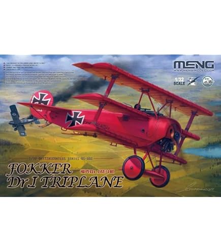 Amazon | モンモデル 1/32 ドイツ空軍 フォッカー Dr.1 戦闘機