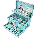 アナと雪の女王 キッズ コスメセット メイクバッグ メイクボックス メイク セット 四角 水色 ディズニー プリンセス Disney