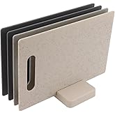 4pcs Chopping Board, Color Coded Cutting Board Set, Steel Slimline Case, Large, 4-Piece, Safe, Non, Easy to
