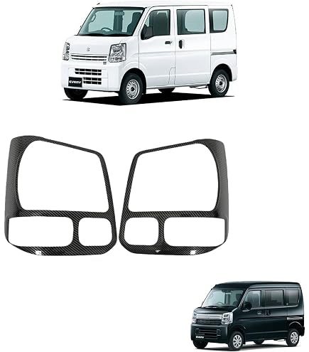 Amazon | エブリイバン DA64V ヘッドライトリング カバー 社外品 車