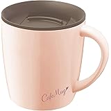 アスベル 保温保冷マグカップ マグカップMG-T240 240ml パールピンク 幅12.3×奥行9.3×高さ10.3cm フタ付