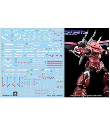 Amazon | HG ズゴック SEED FREEDOM Ver. 水転写式デカール 蛍光