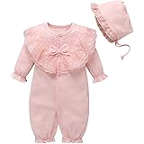 Deodehi ベビー服 ロンパース パジャマ カバーオール 足つき コットン 前開き 男の子 女の子 春秋冬服