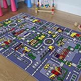 Championラグ子Driving Fun CityマップカーペットPlay Mat 8 Feet X 10 Feet
