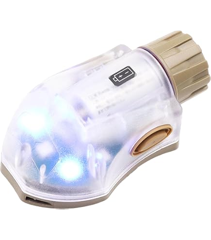 Amazon | Charge Pro MPLS Helmet Light, Black, 55 lm, Red/White LED