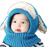 W-ShiG ベビーニット帽 赤ちゃん帽子 かわいい やわらかい 肌さわりよく 無地 耳保護 防寒保温 男の子 女の子 子供秋冬用