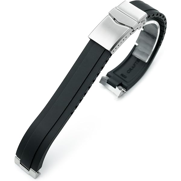 Crafter Blue FKM Rubber Strap 21mm compatible with Seiko