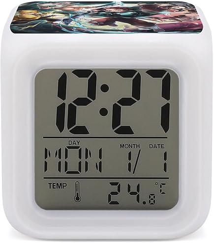 Amazon.co.jp: 鬼滅の刃置き時計 目覚まし時計 光る時計 鬼滅の刃 LED