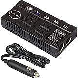 コンバーター カーインバーター 12V 24V両方とも100Vに変換 カーチャージャー AC コンセント 3口 120W 4 USB ポート 4.8A 5V 2シガーソケット 12V 24V 対応 100V コンバーター 車載充電器 急速充電 LED