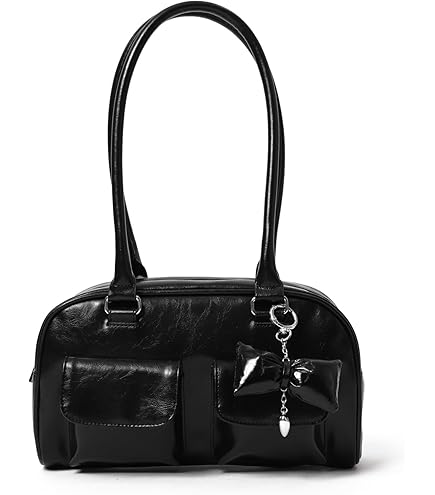 韓国デザイン ロック付 PUレザー ハンドバッグ ショルダー BAG STYLEBLOCK ショルダーバッグ 斜めがけ 小さめ PUレザー 革