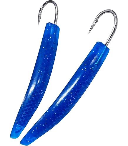 Amazon | トローリング 弓角 9cm 赤 2本セット 弓角ルアー 鱗シール 弓