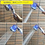 BlueTopaz 塩素除去　節水　浄水シャワーヘッド　水圧3段切り替え　マイクロバブル　強力な水圧でマッサージ効果！
