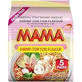 Mama Shrimp Tomyum Instant Noodles 90 g, 5 Pack