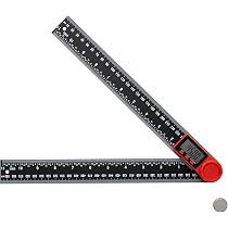 Amazon | SCITOOLS デジタル角度計 300mm ABS製 0-360°測定範囲 LCD