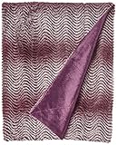 Home Locomotion Orchid Ombre Synthetic Fur Blanket