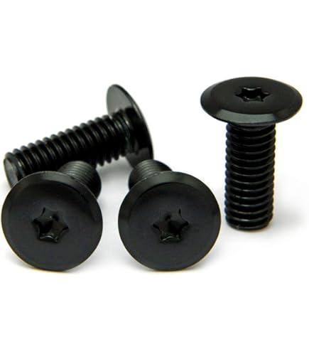 Amazon | ナンバープレート用ボルト フラットタイプ アルミ(ブラック