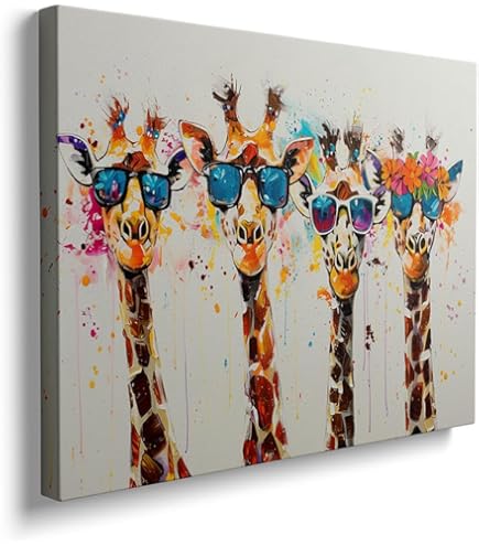 ForJoy Colorful Safari Animal Wall Art - Set Of 3 Kids' Nursery Decor Pictures (12x16 Inches) - View #5