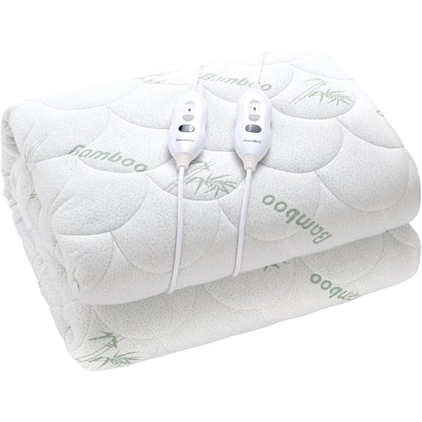 Dreamaker Bamboo Quilted Electric Heated Blanket Fully Fitted with Overheat  Protection Eco-friendly Lightweight Machine Wash Adjustable 3 Heat Settings  with LED Display 2 Detachable Controller (Queen): Blankets u0026 Quilts:  Amazon.com.au