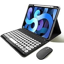マウス付き iPadAir5 iPadAir4 キーボードケース 丸型キー Ap マウス付き iPadAir5 iPadAir4 キーボードケース 丸型キー Apの