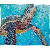 DENY Designs Elizabeth St Hilaire Nelson Fleece Throw Blanket, Water Baby, Small 40 X 30 by DENY Des