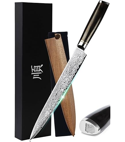 Amazon | YOUSUNLONG 刺身包丁 255mm - 柳刃包丁 - 剣型刺身包丁 両刃