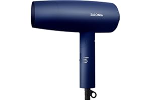SALONIA サロニア スピーディーイオン ドライヤー 大風量 速乾 軽量 マイナスイオン ヘアドライヤー SL-013ANV ネイビー 【Amazon.co.jp限定】