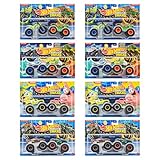 ホットウィール(Hot Wheels) モンスタートラック 1:64 2パック アソート 乗り物おもちゃ ミニカー 2台組×8セット入り BOX販売 3歳から マルチ FYJ64-986V