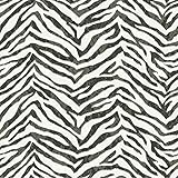 チェサピークchr11673 MiaブラックFaux Zebra Stripes壁紙