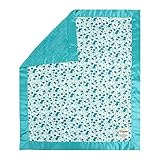 My Blankee Pick-a-Bunch Aqua Cotton Blanket with Minky Dot Teal 30 x 35 [並行輸入品]