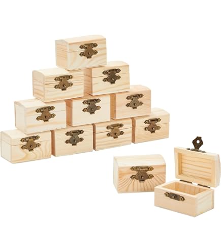 木製宝箱 Amazon.co.jp: 鍵付き宝箱 木製 貯金箱 宝箱 収納箱 玩具
