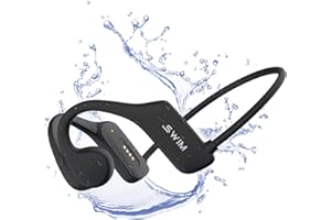 Flymory Bone Conduction Headphones Bluetooth 5.3, Waterproof Earphones Swimming IPX8, Open Ear Headset MP3 32G Memory, Underw