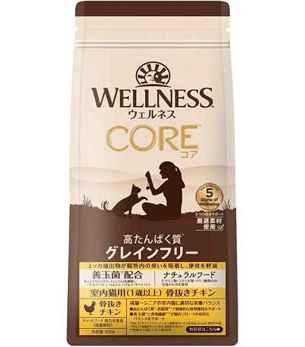 Amazon | ウェルネスコア 高たんぱく質グレインフリー 成猫用 400g