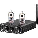 AIYIMA TUBE 6N3 Vacuum Tube 6N3真空管プリアンプブルートゥース 5.0 レシーバーハイファイプリアンプ DC12V高音と低音調整 オーディオプリアンプ…