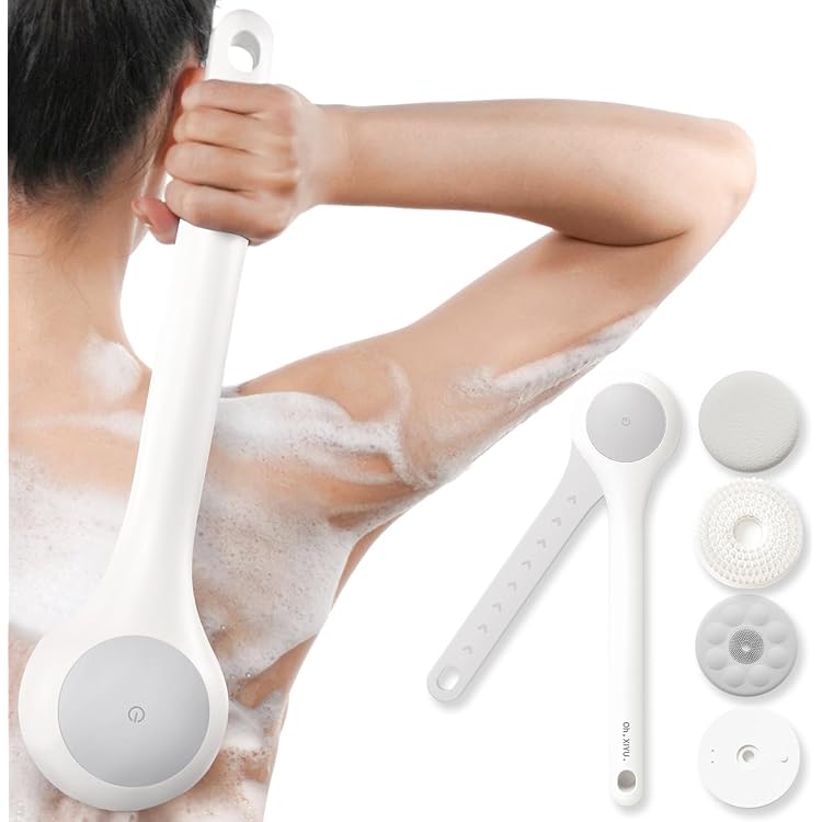 Amazon | Milipopo 電動背中ブラシ ：壁掛け式 バスブラシ - 15cm高さ