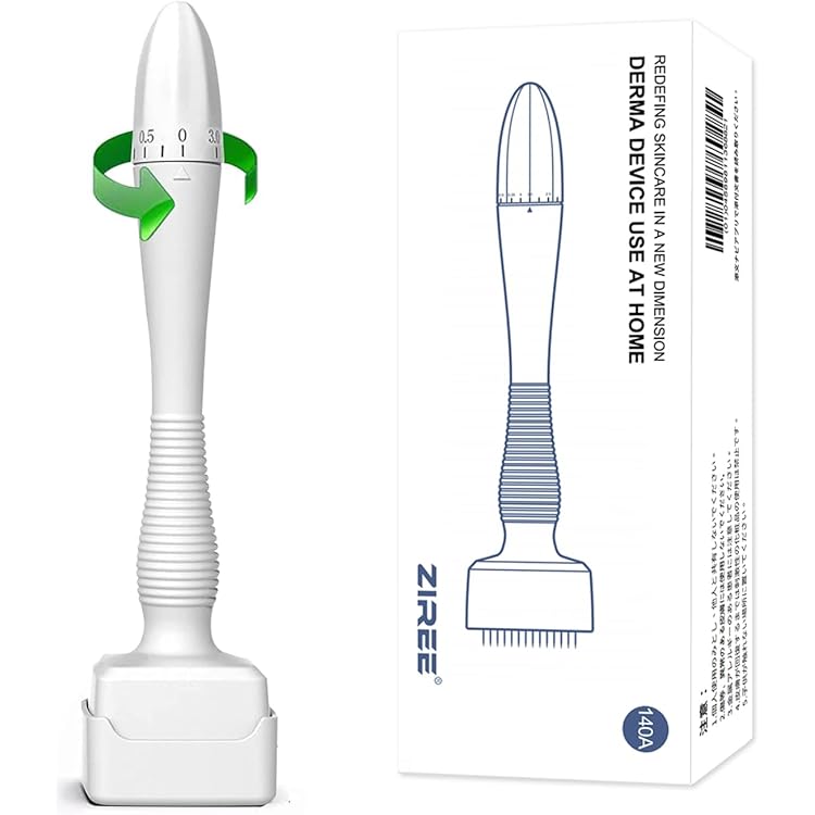 Amazon | ZIREE マイクロニードルローラー 0.5mm 美容ローラー 正規品