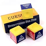 CUESOUL 3個入りビリヤードチョーク、スヌーカーキューチョーク (Yellow)