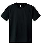 [グリマー] Tシャツ UVカット・吸汗速乾 4.4ozドライメッシュTシャツ [キッズ］ ブラック 140cm
