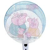 PURE-O 扇風機カバー 安全カバー ファンカバー セーフティーネット 直径40～50cm対応 かわいい ペッパピッグ