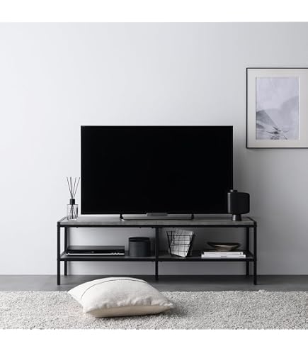 Amazon|【IKEA/イケア】VITTSJÖ テレビ台, ブラックブラウン, ガラス Amazon|【IKEA/イケア】VITTSJÖ テレビ台, ブラックブラウン, ガラス