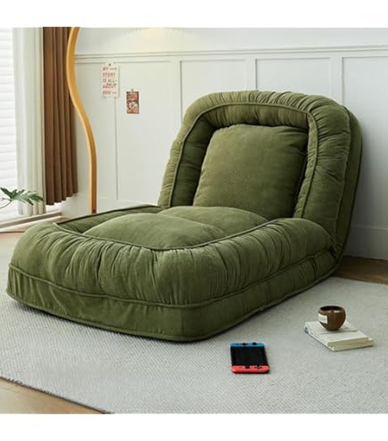 【グリーン】折りたたみソファー ソファベッド　1人掛け 省スペース　硬め 折りたたみソファー ソファベッド 1人掛け 省スペース 硬め【グリーン】