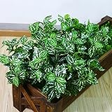 Merssavo 人工植物偽の葉の葉の草の家のオフィス屋内/屋外の庭の装飾
