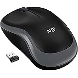 Logitech M185 Wireless Mouse, 2.4GHz with USB Mini Receiver, 12-Month Battery Life, 1000 DPI Optical Tracking, Ambidextrous P