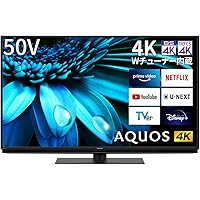 シャープ 50V型 4K 液晶 テレビ AQUOS 4T-C50EL1 Google TV Dolby Atmos (2022年モデル) 回転式スタンド