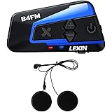 LEXIN インカム B4FM 10人同時通話 バイク インカム 10riders 音楽共有 FMラジオ搭載Bluetoothバイク用インカム ノイズキャンセル防水インターコム Bluetooth5.0音声コマンド対応無線機いんかむユニバーサル イン