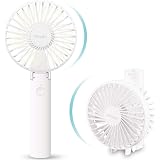 Amazon Easyacc 携帯扇風機 手持ち扇風機 小型扇風機 Usb充電 ハンディファン Pse認証 2年品質保証 6枚羽大風量 3段階風量調節 2600mah大容量 最大10時間作動 折りたたみスタンド機能 持ち運び便利 熱中症対策 オフィス アウトドア 東京オリンピック スポーツ観戦 野外