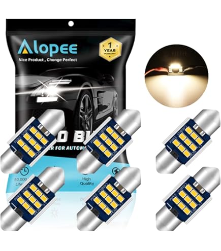 28mm 31mm 36mm LED Festoon Bulbs 12V - 240lm 6000K White Dome Light For Car Interior - View #3